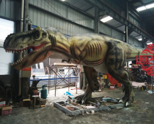 Dinosaure de fournisseur d'OEM/ODM dans la cage Dinosaure de Velociraptor de ville d'amusement à vendre