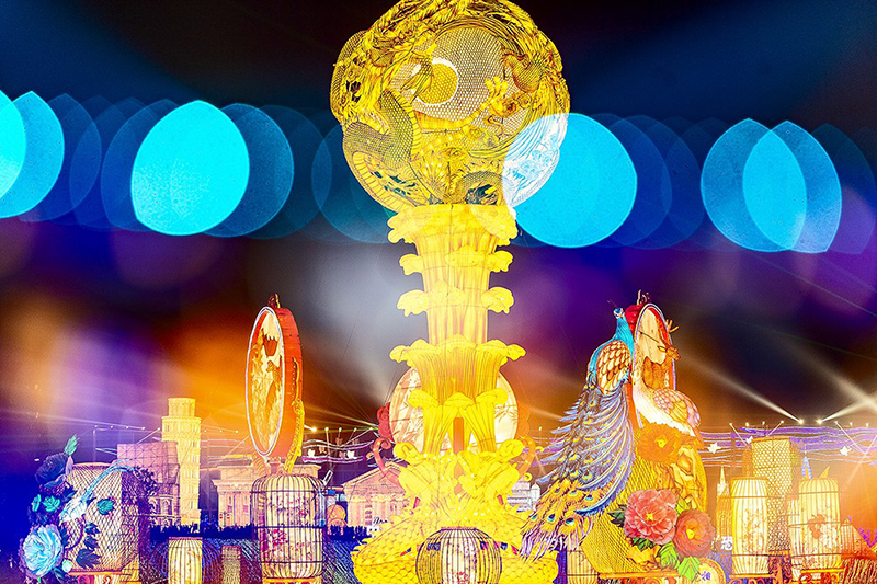 The 26th Zigong International Dinosaur Lantern Festival re-opened