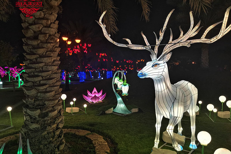 Eveniment cu lanterne naturale la Parcul King Abdullah Riyadh, Arabia Saudită
