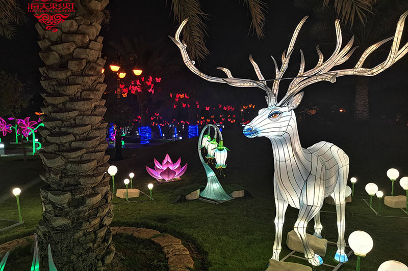 Acara Lanyern di Raja Abdullah Taman Riyadh, Arab Saudi