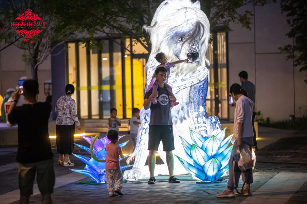 Tangshan theme park lantern show 1