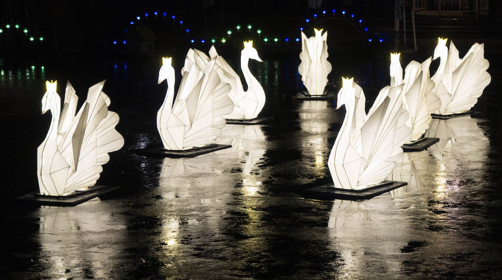 Mga ilaw sa Tivoli Gardens, Copenhagen