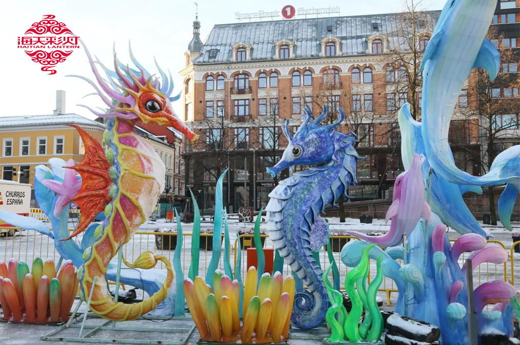 Zigong lanterns were displayed at the Spring Festival celebrations held in Sweden and Norway 5