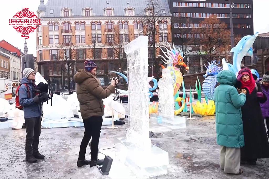 Zigong lanterns were displayed at the Spring Festival celebrations held in Sweden and Norway 8