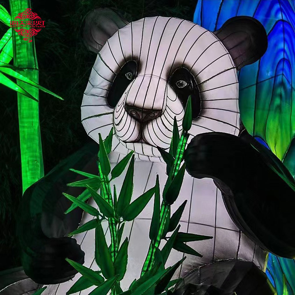 Гигант панда фонарь